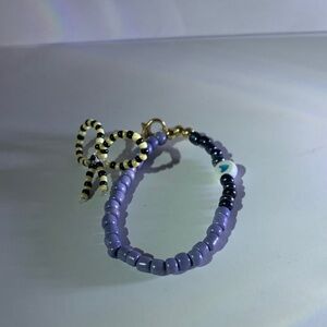 Key ring with a decorative bow